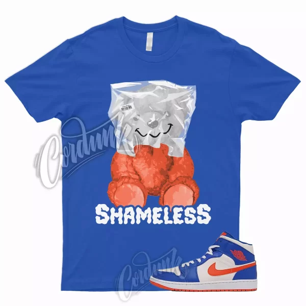 SHAME T Shirt for 1 Mid Game Royal Blue Jordan Rush Orange Knicks Wheaties Dunk Jezsport.com