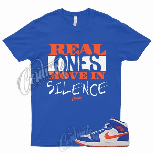 REAL T Shirt for 1 Mid Game Royal Blue Jordan Rush Orange Knicks Wheaties Dunk Jezsport.com