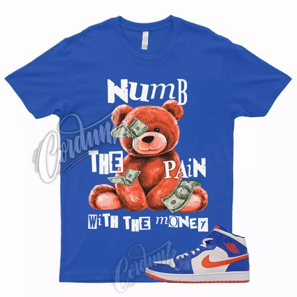 NUMB T Shirt for 1 Mid Game Royal Blue Jordan Rush Orange Knicks Wheaties Dunk Jezsport.com