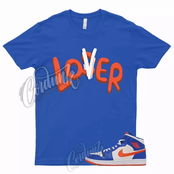 LOVER T Shirt for 1 Mid Game Royal Blue Jordan Rush Orange Knicks Wheaties Dunk Jezsport.com