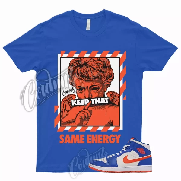 ENERGY Shirt for 1 Mid Game Royal Blue Jordan Rush Orange Knicks Wheaties Dunk Jezsport.com