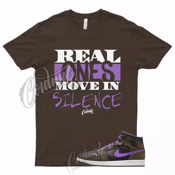 REAL T Shirt for AJ1 1 Black Mid Palomino Wild Berry Jordan Brown To Match Low Jezsport.com