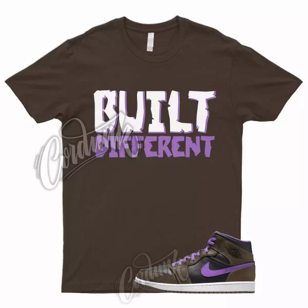 BUILT T Shirt for AJ1 1 Black Mid Palomino Wild Berry Jordan Brown To Match Low Jezsport.com