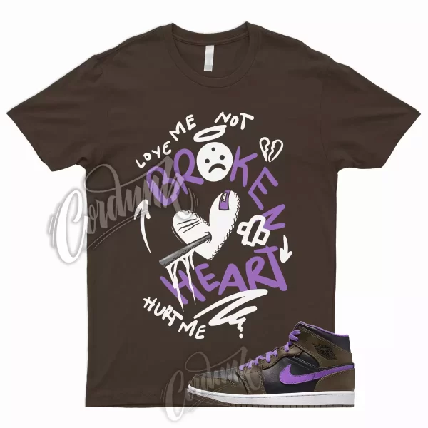 BROKEN T Shirt for AJ1 1 Black Mid Palomino Wild Berry Jordan Brown To Match Low Jezsport.com