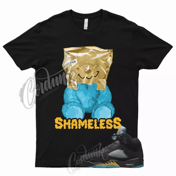 SHAME T Shirt to Match 5 Aqua Black Aquatone Taxi Yellow Pollen V Tone Teal 1 Jezsport.com