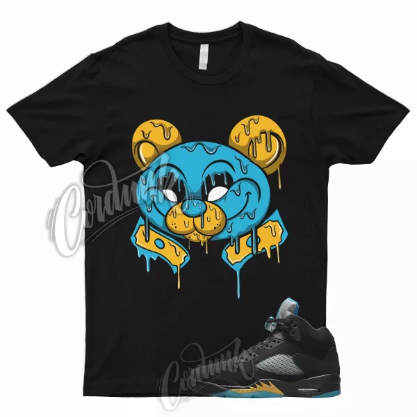 MMB T Shirt to Match 5 Aqua Black Aquatone Taxi Yellow Pollen V Tone Teal 1 Jezsport.com