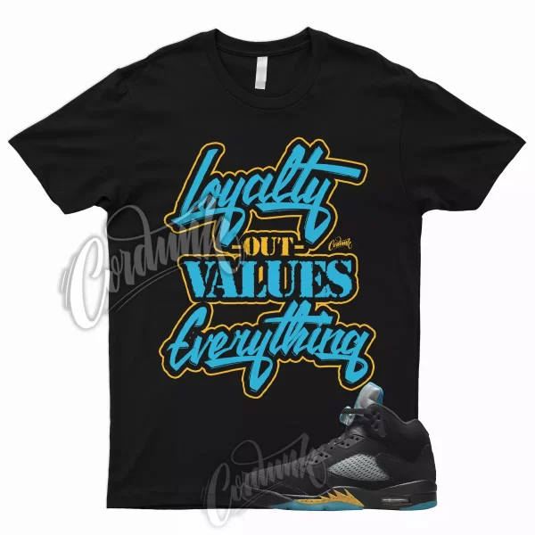 LYLTY T Shirt to Match 5 Aqua Black Aquatone Taxi Yellow Pollen V Tone Teal 1 Jezsport.com