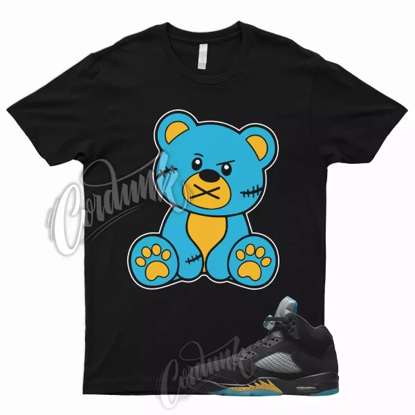 BEAR T Shirt to Match 5 Aqua Black Aquatone Taxi Yellow Pollen V Tone Teal 1 Jezsport.com