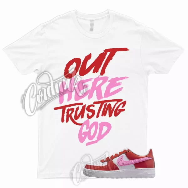 TG T Shirt to Match Air Force 1 Low GS Valentines Day 2023 Pink Red Air Max Jezsport.com