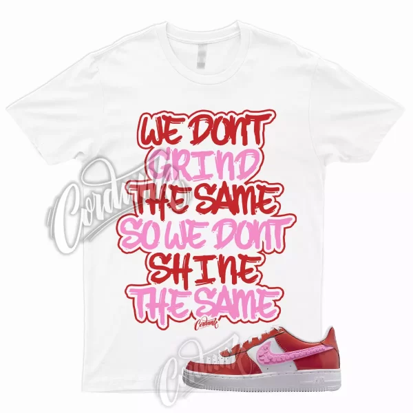 GRIND T Shirt to Match Air Force 1 Low GS Valentines Day 2023 Pink Red Air Max Jezsport.com