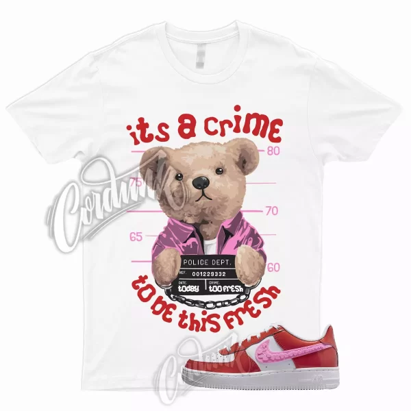 CRIME T Shirt to Match Air Force 1 Low GS Valentines Day 2023 Pink Red Air Max Jezsport.com