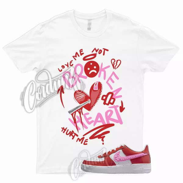 BROKEN T Shirt to Match Air Force 1 Low GS Valentines Day 2023 Pink Red Air Max Jezsport.com