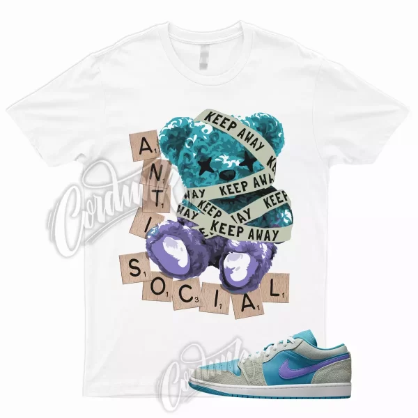 ANTI T Shirt to Match 1 Low Aquatone Concord Light Bone Celestial Gold White Jezsport.com