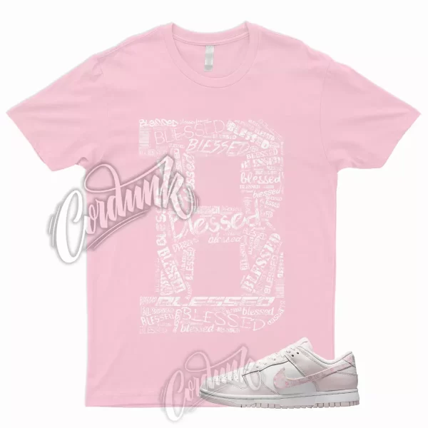 BLESSED Shirt to Match Dunk Low Pink Paisley Medium Soft Pearl Essential WMNS 1 Jezsport.com