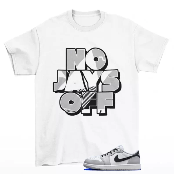 Jay All Day Shirt White to Match Jordan 1 Low OG Barons CZ0790-110 Jezsport.com