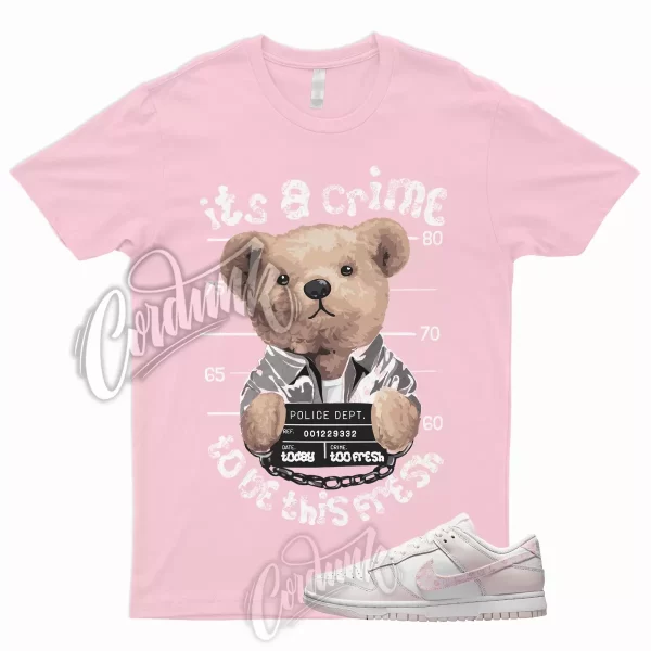 CRIME T Shirt to Match Dunk Low Pink Paisley Medium Soft Pearl Essential WMNS 1 Jezsport.com