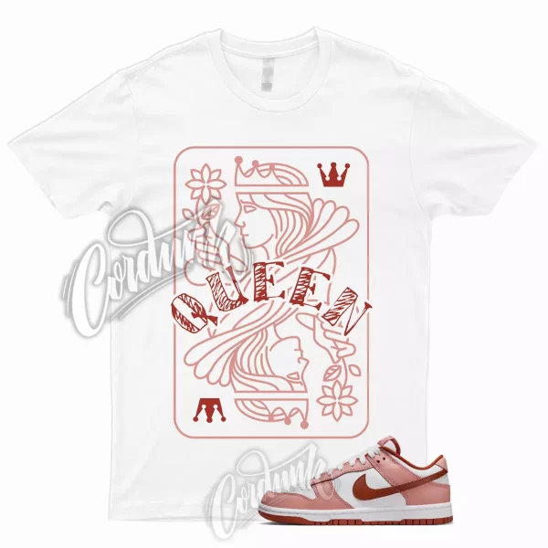 QUEEN Shirt to Match Dunk Low Red Stardust Rugged Orange White Star Dust High 1 Jezsport.com