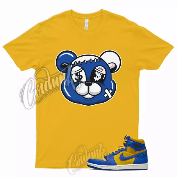 STITCH Shirt to Match 1 Reverse Laney High Varsity Maize Game Royal Jordan Dunk Jezsport.com