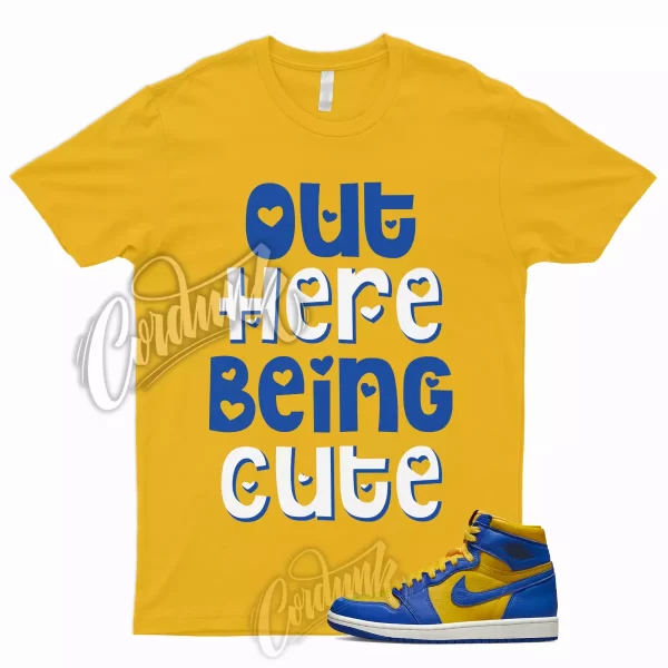 CUTE T Shirt to Match 1 Reverse Laney High Varsity Maize Game Royal Jordan Dunk Jezsport.com