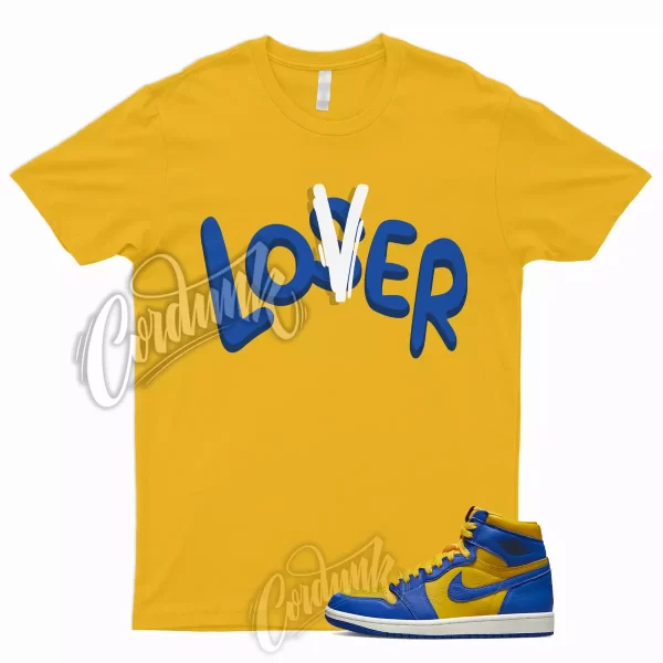 LOVER T Shirt to Match 1 Reverse Laney High Varsity Maize Game Royal Jordan Dunk Jezsport.com