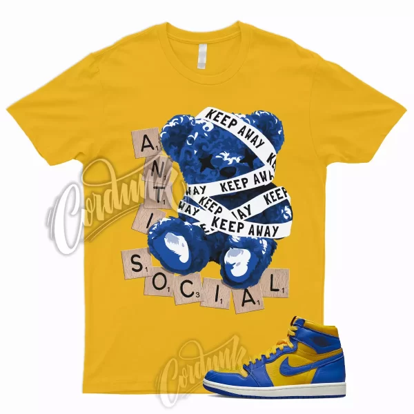 ANTI T Shirt to Match 1 Reverse Laney High Varsity Maize Game Royal Jordan Dunk Jezsport.com