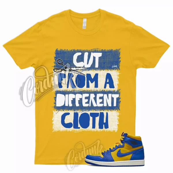 CUT T Shirt to Match 1 Reverse Laney High Varsity Maize Game Royal Jordan Dunk Jezsport.com