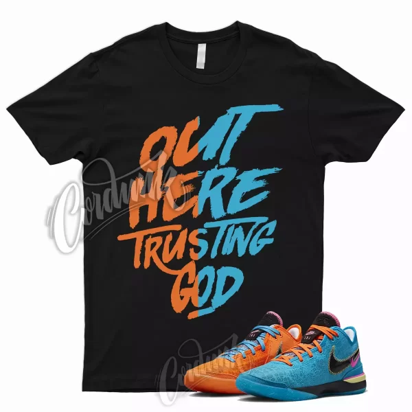 TG T Shirt to Match Zoom LeBron NXXT Gen I Promise Orange Blue MultiColor 1 Jezsport.com