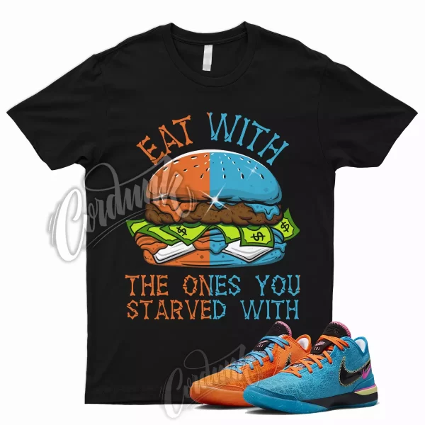 EAT T Shirt to Match Zoom LeBron NXXT Gen I Promise Orange Blue MultiColor 1 Jezsport.com