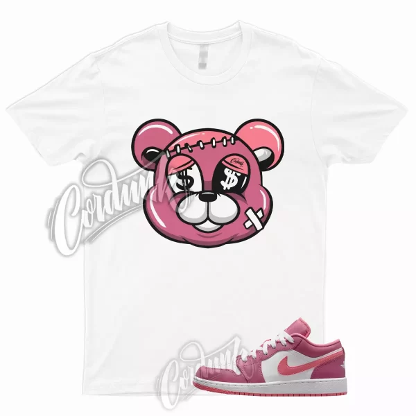 STITCH T Shirt to Match 1 Low GS Desert Berry Coral Chalk White Wild Pink WMNS Jezsport.com