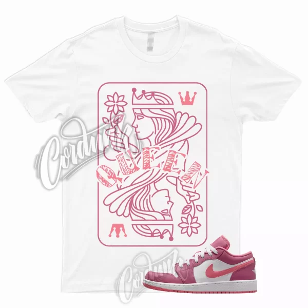 QUEEN T Shirt to Match 1 Low GS Desert Berry Coral Chalk White Wild Pink WMNS Jezsport.com