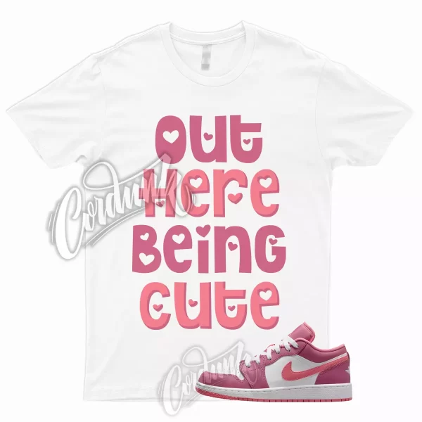 CUTE T Shirt to Match 1 Low GS Desert Berry Coral Chalk White Wild Pink WMNS Jezsport.com