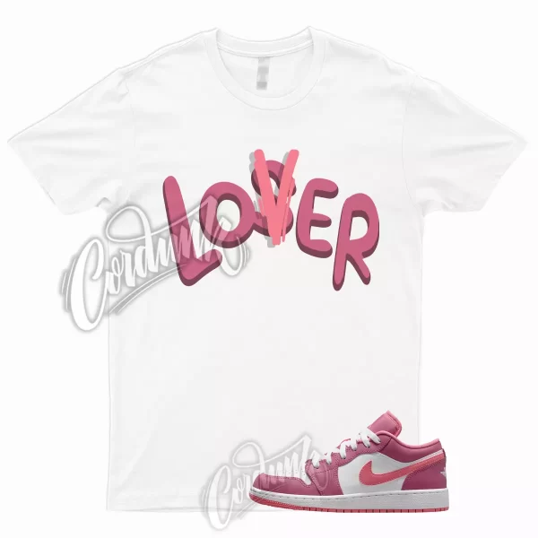 LOVER T Shirt to Match 1 Low GS Desert Berry Coral Chalk White Wild Pink WMNS Jezsport.com