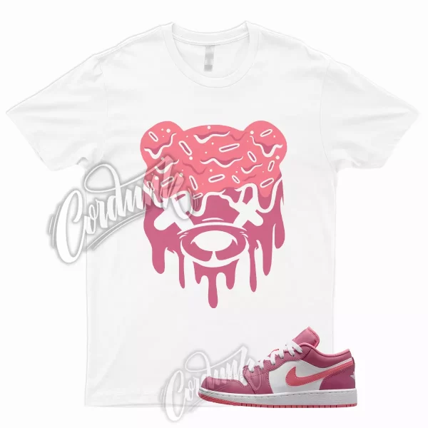 DRIPPY T Shirt to Match 1 Low GS Desert Berry Coral Chalk White Wild Pink WMNS Jezsport.com