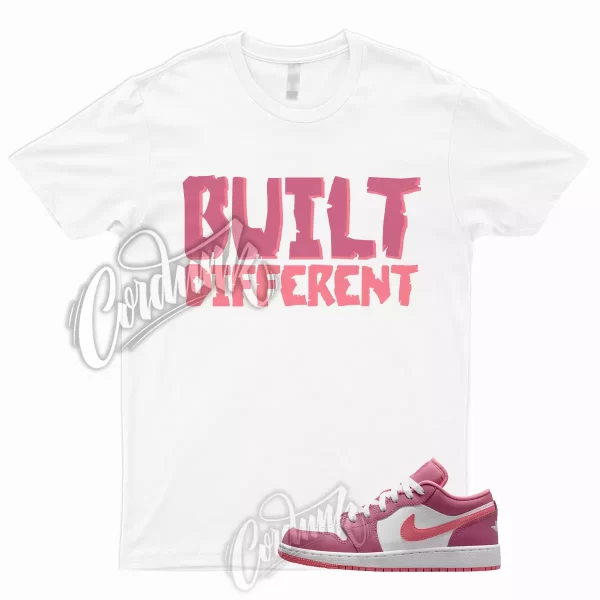 BUILT T Shirt to Match 1 Low GS Desert Berry Coral Chalk White Wild Pink WMNS Jezsport.com