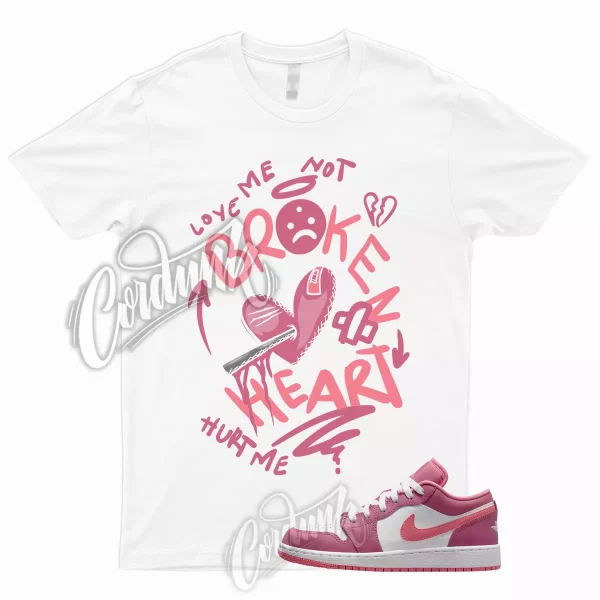 BROKEN T Shirt to Match 1 Low GS Desert Berry Coral Chalk White Wild Pink WMNS Jezsport.com