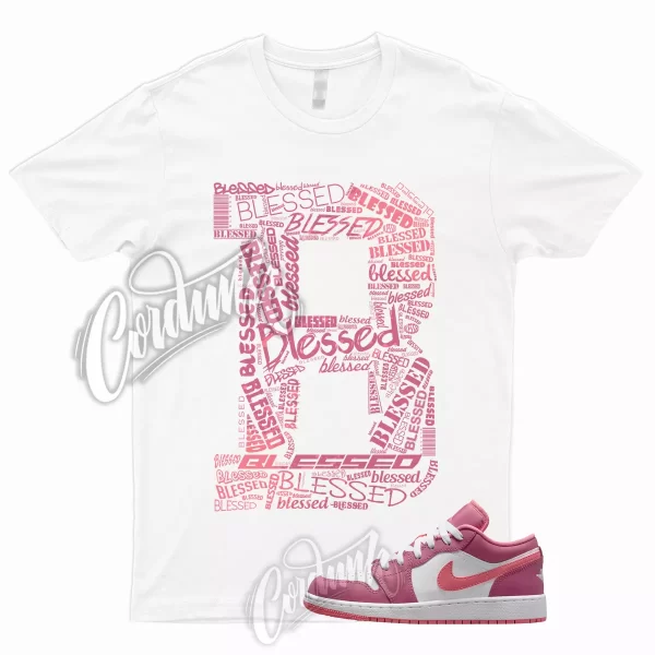 BLESSED T Shirt to Match 1 Low GS Desert Berry Coral Chalk White Wild Pink WMNS Jezsport.com