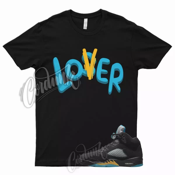 LOVER T Shirt to Match 5 Aqua Black Aquatone Taxi Yellow Pollen V Tone Jezsport.com