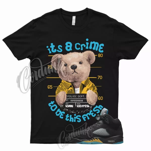 CRIME T Shirt to Match 5 Aqua Black Aquatone Taxi Yellow Pollen V Tone Jezsport.com