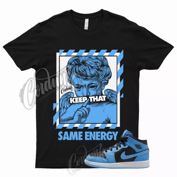 ENERGY Shirt to Match 1 Mid GS University Blue UNC Powder Carolina 6 High Low 4 Jezsport.com