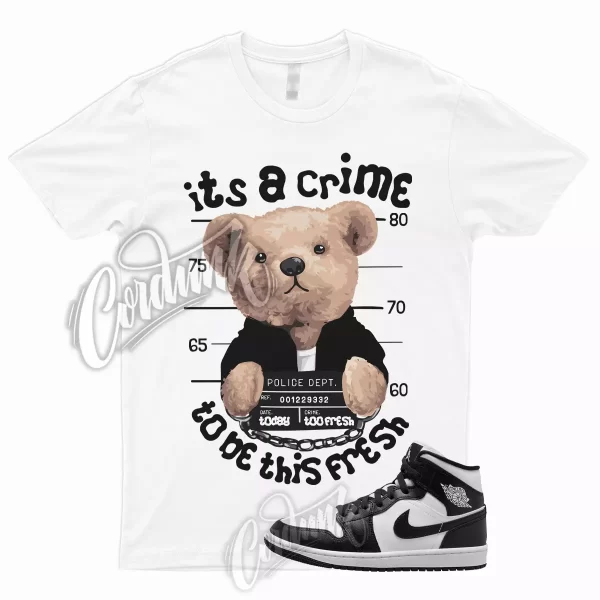 CRIME T Shirt to Match 1 Mid Panda Black White High Mid Low Retro Next Nature Jezsport.com