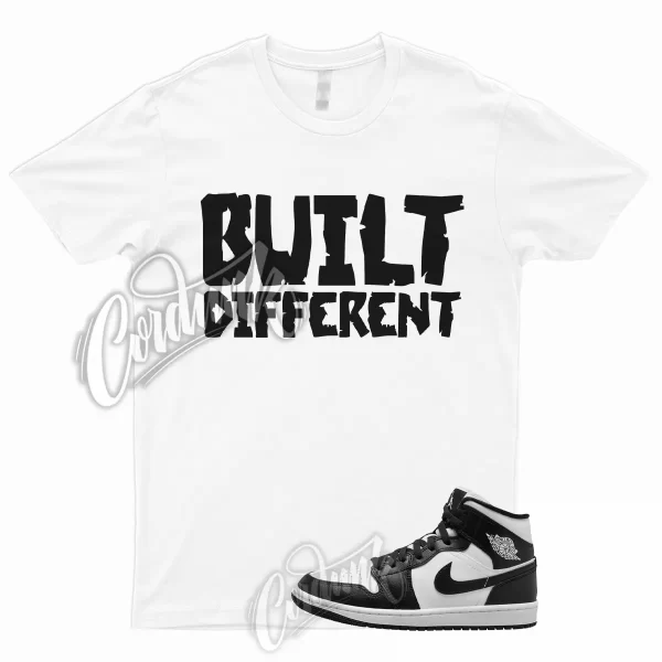 BUILT T Shirt to Match 1 Mid Panda Black White High Mid Low Retro Next Nature Jezsport.com