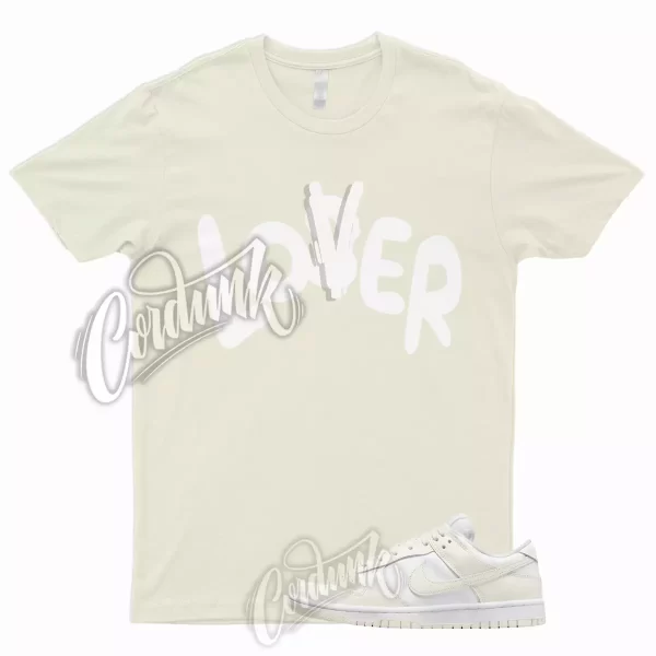 LOVER T Shirt to Match Dunk Low WMNS White Sail Coconut Milk 1 Jezsport.com