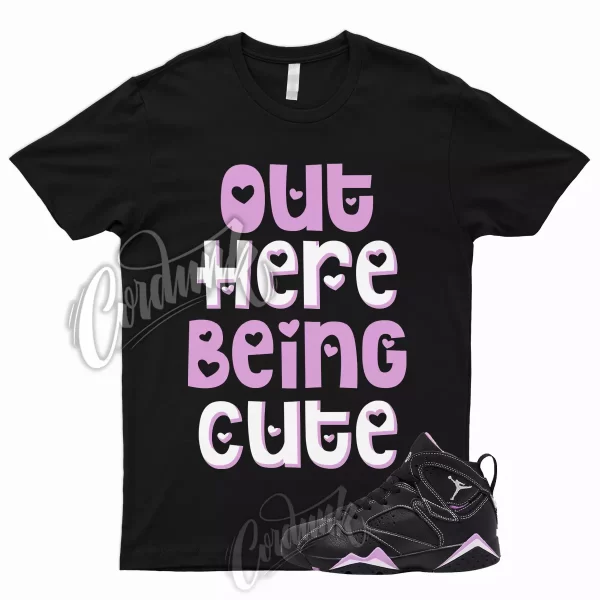 CUTE T Shirt to Match 7 GS Barely Grape Rush Fuchsia 1 Mid Purple Lilac Air Jezsport.com