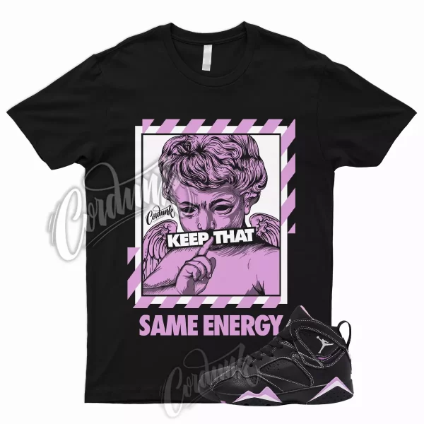 ENERGY T Shirt to Match 7 GS Barely Grape Rush Fuchsia 1 Mid Purple Lilac Air Jezsport.com