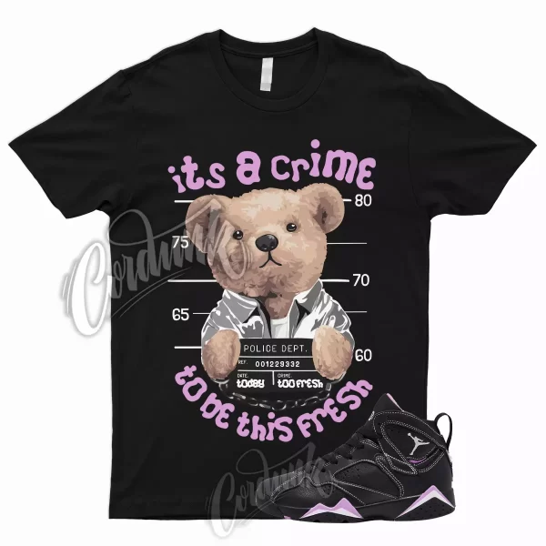 CRIME T Shirt to Match 7 GS Barely Grape Rush Fuchsia 1 Mid Purple Lilac Air Jezsport.com