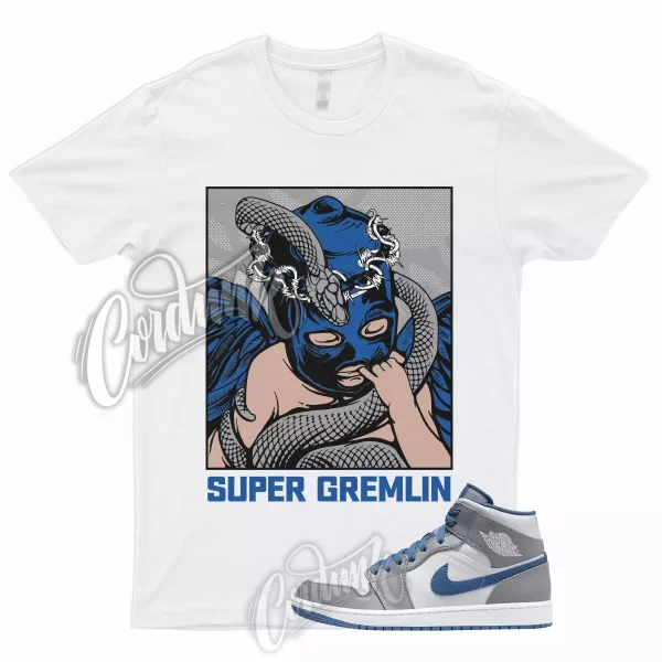 SG T Shirt for 1 Mid True Blue Cement Shadow Grey 3 Low High Dunk Jordan Jezsport.com