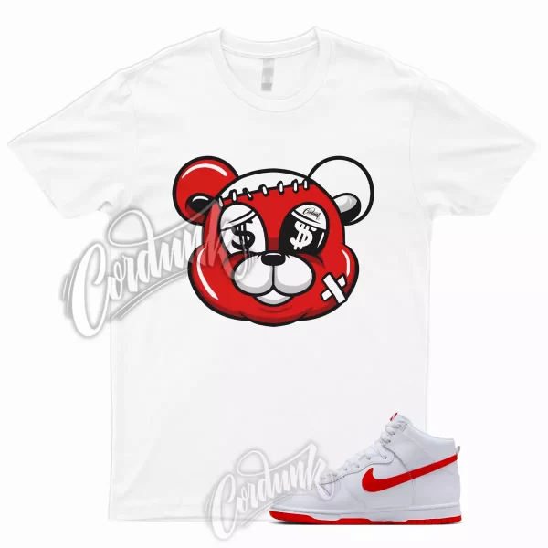 STITCH T Shirt to Match Dunk High Picante Red White Hi Retro Jezsport.com