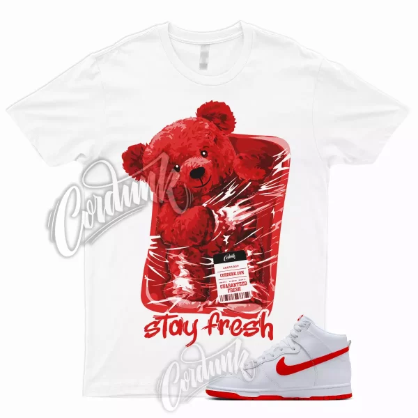 STAY T Shirt to Match Dunk High Picante Red White Hi Retro Jezsport.com