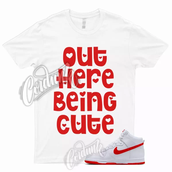 CUTE T Shirt to Match Dunk High Picante Red White Hi Retro Jezsport.com