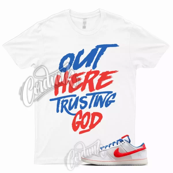 TG T Shirt to Match Dunk Low Year of the Rabbit White Crimson Varsity Royal 1 Jezsport.com